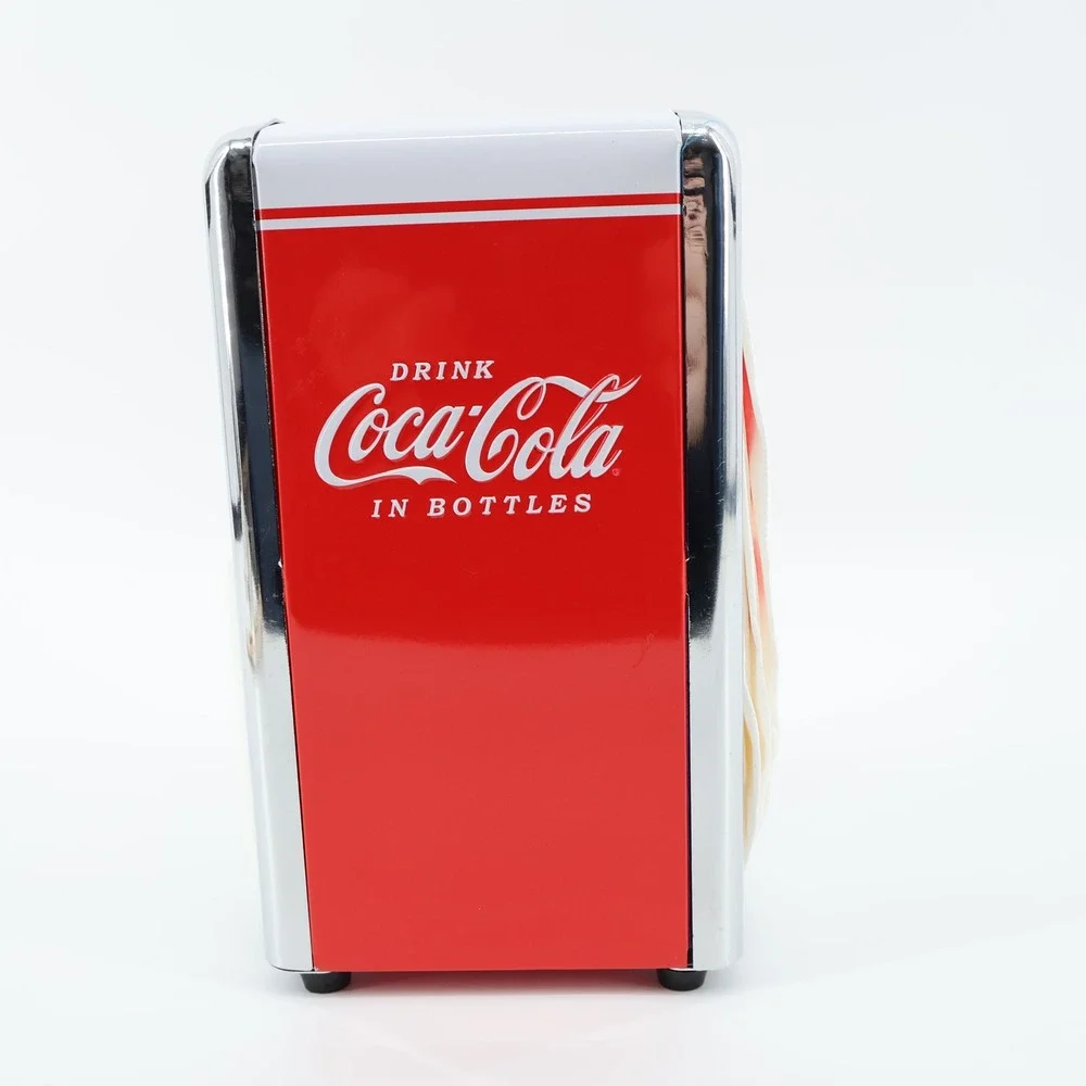 Coca Cola Coke Napkin HolderRed White Chrome Retro‎ Diner Kitchen Decor